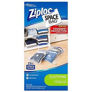 Ziploc Space Bag - Ziploc® Space Bag® 5-Count Flat Combo Variety Pack in Clear
