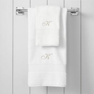 Pottery Barn Classic Organic HAND Towel - K Monogram