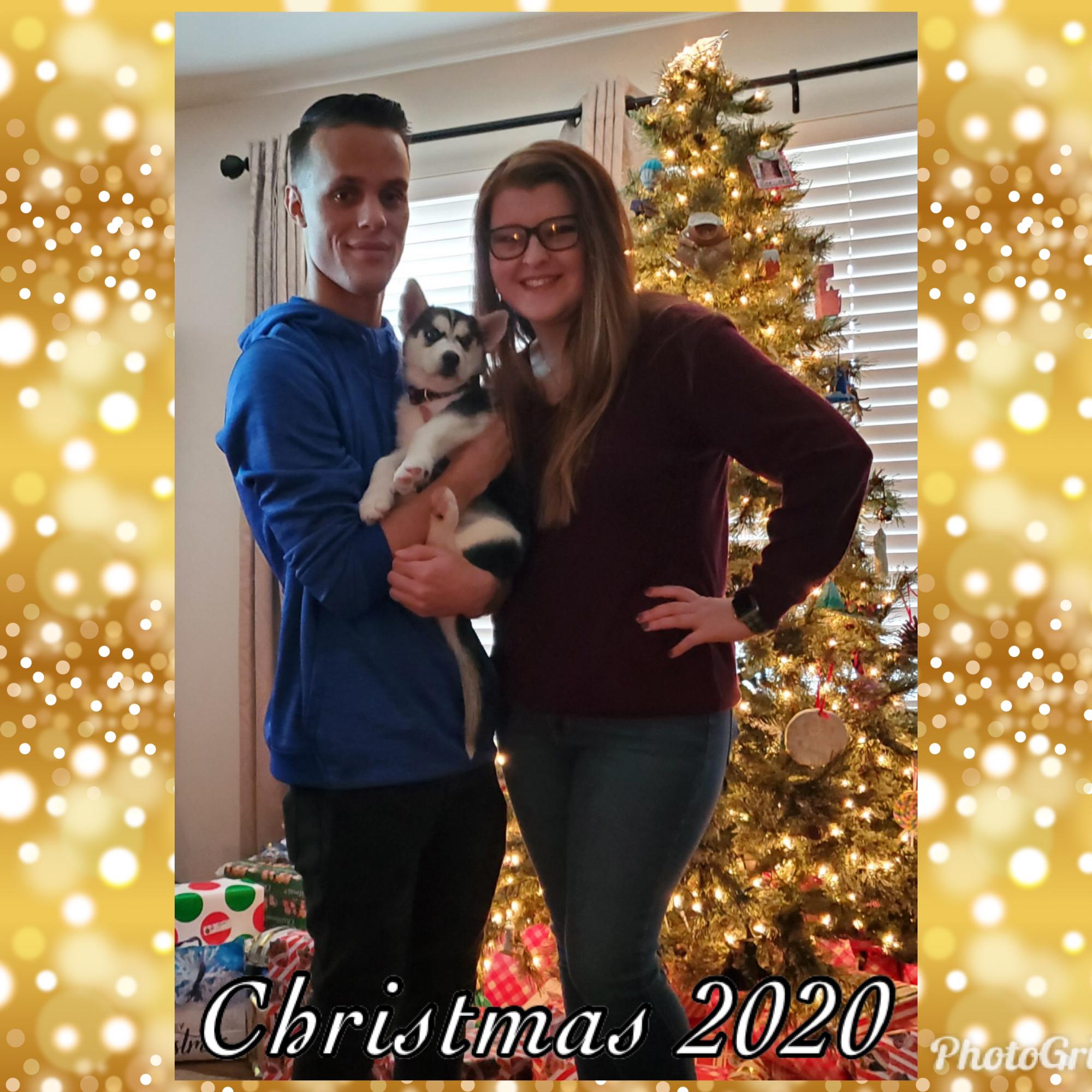 Christmas 2020 with our baby girl Athena Maize Jefferson 👑❤️