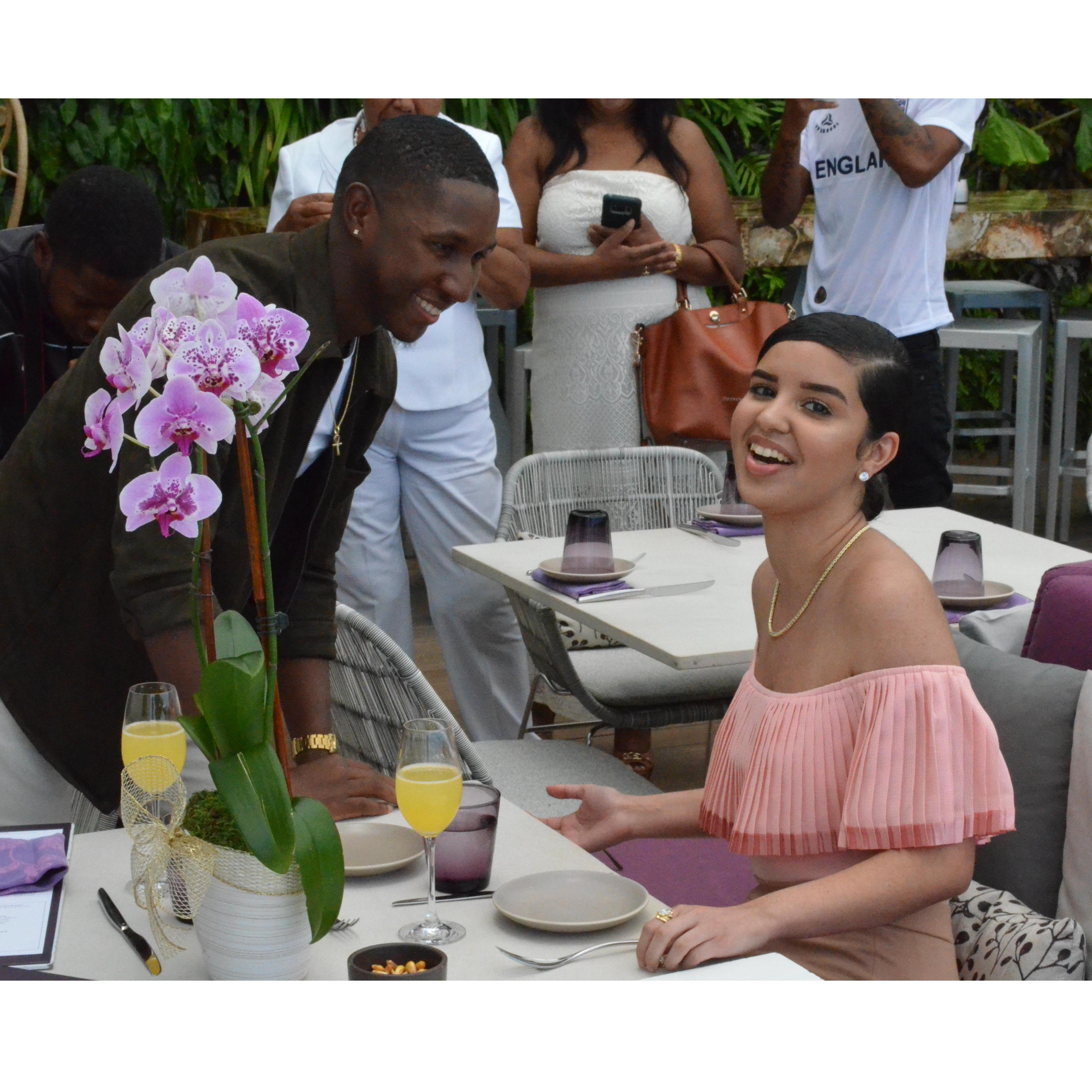 Amanda looks over and realizes her brother Emanuel is also there snapping the pictures! Oh, this day just continues to be full of surprises!