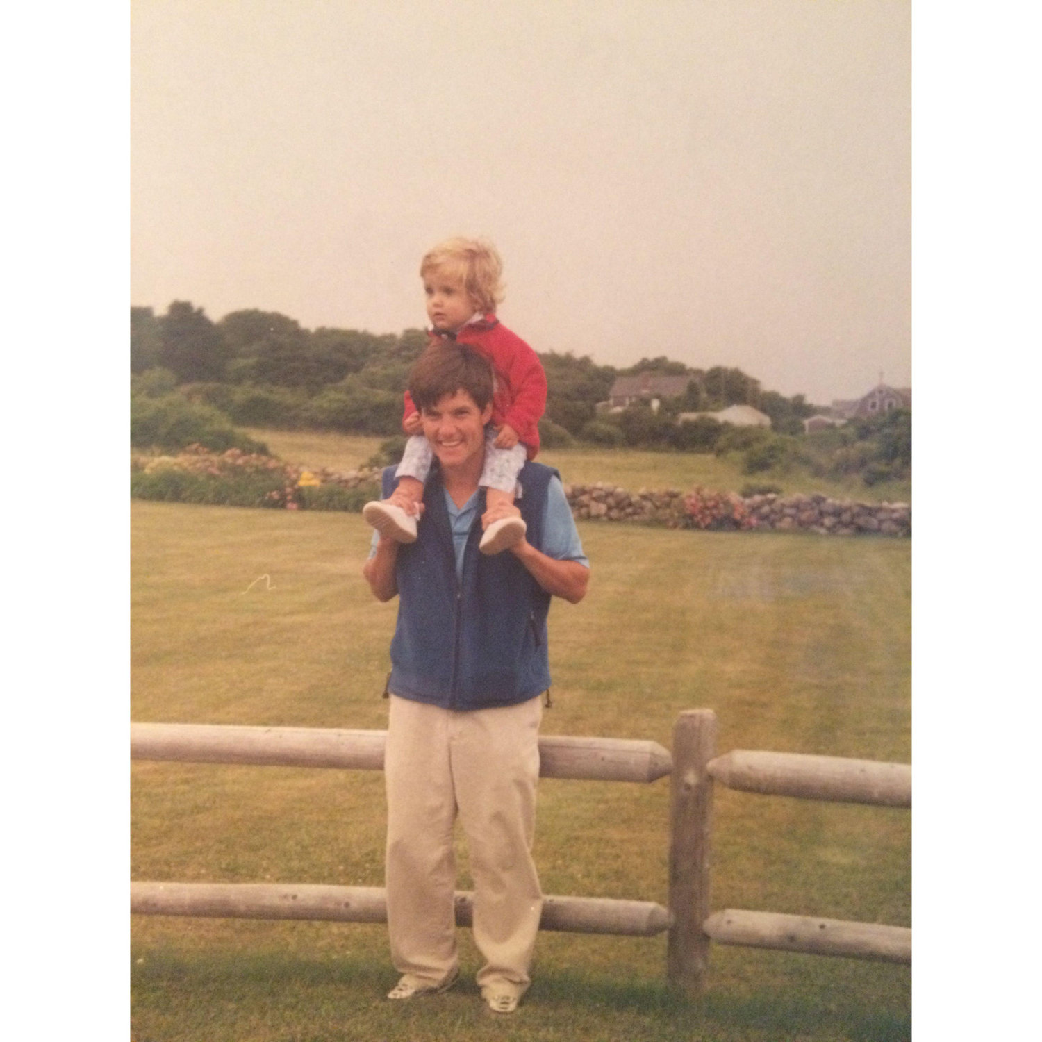 Uncle Jack and Ellie next to the Osborne House