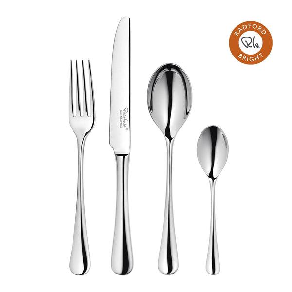 Radford Bright Cutlery Set, 30 Piece for 6 People - 6 Free Steak Knives