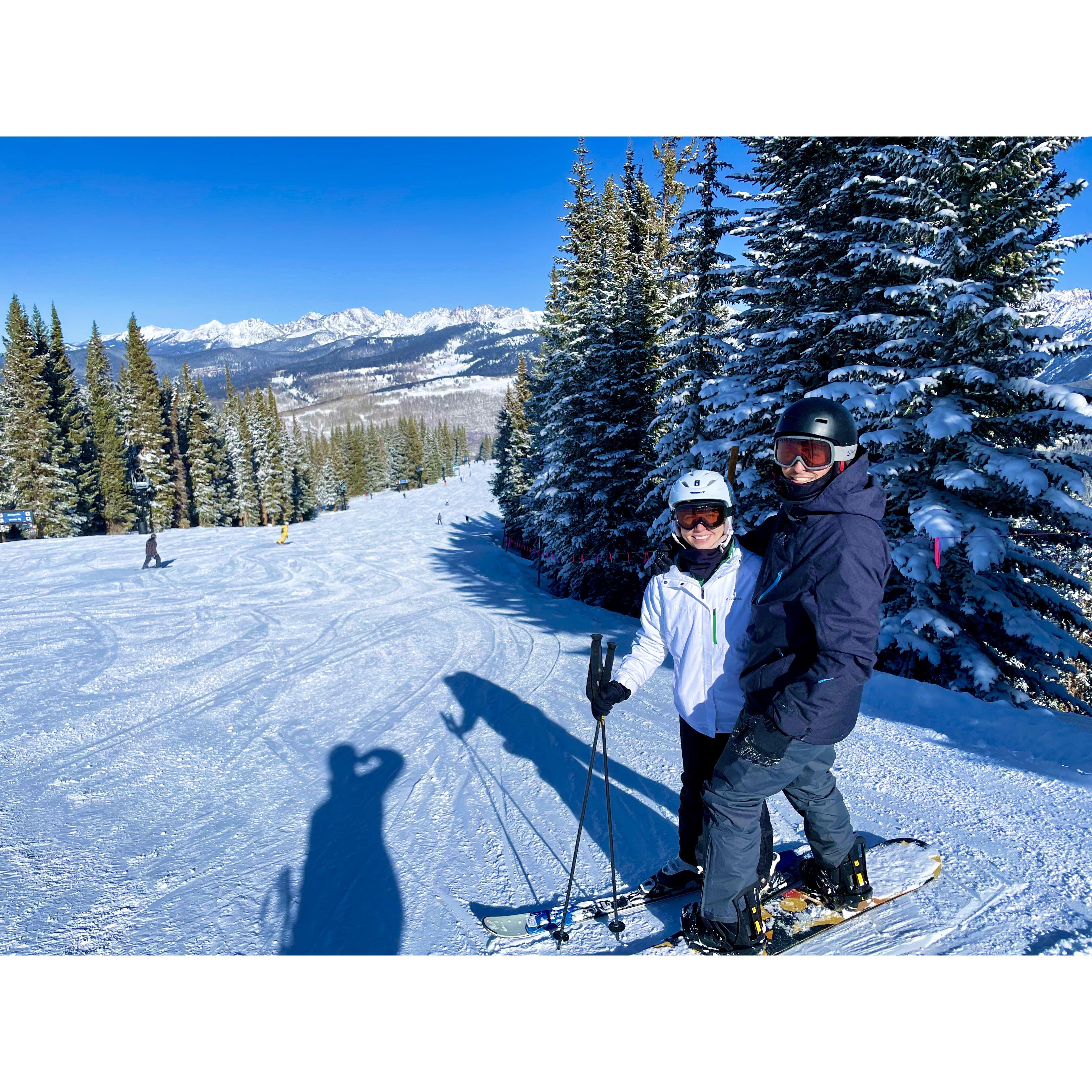 Skiing in Vail