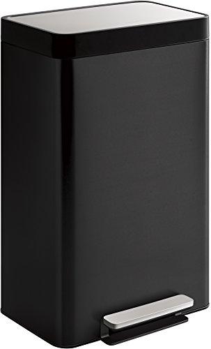 Kohler K-20940-BST 13-Gallon Step Trash Can, Black Stainless,Black Stainless Steel