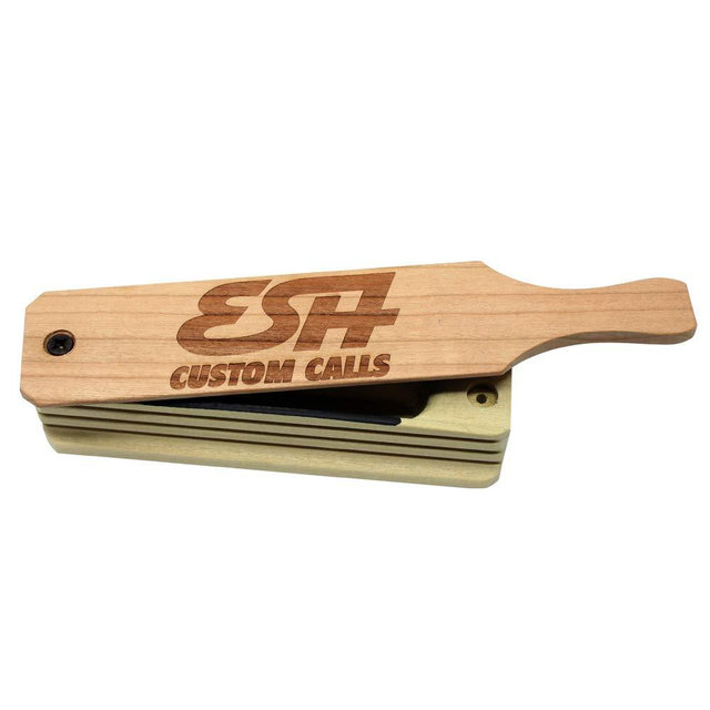 ESH Custom Calls Turkey Box Call for Hunting - Wooden Gobbler Turkey Caller with Realistic Hen Sounds - Turkey Hunting Accessories for Beginner and Pro Hunters