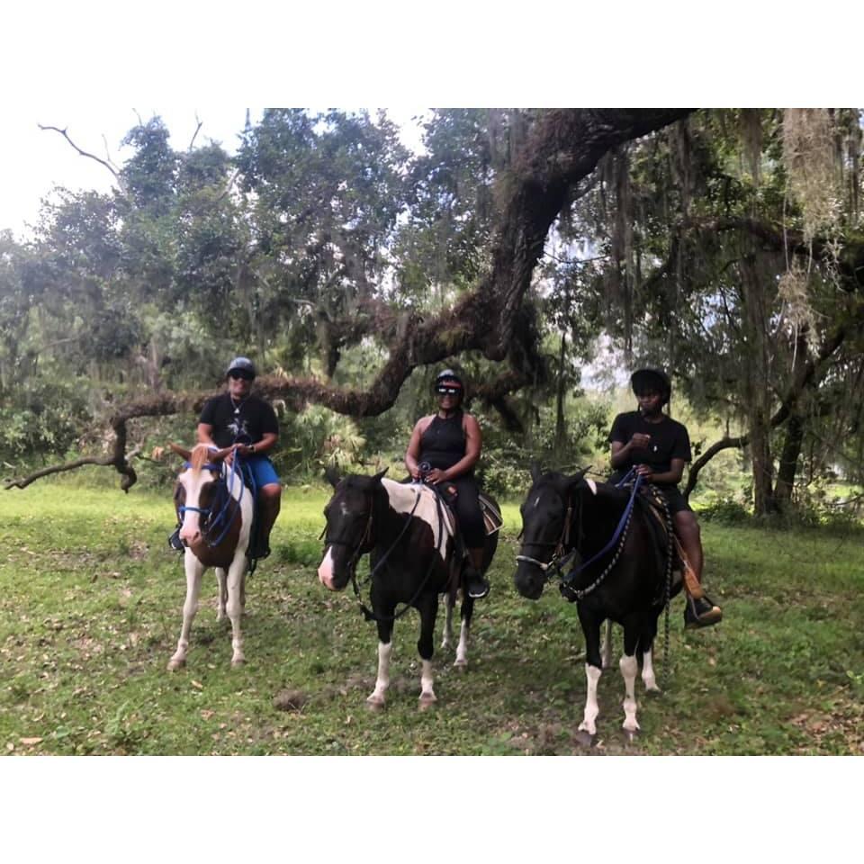Family day horseback riding