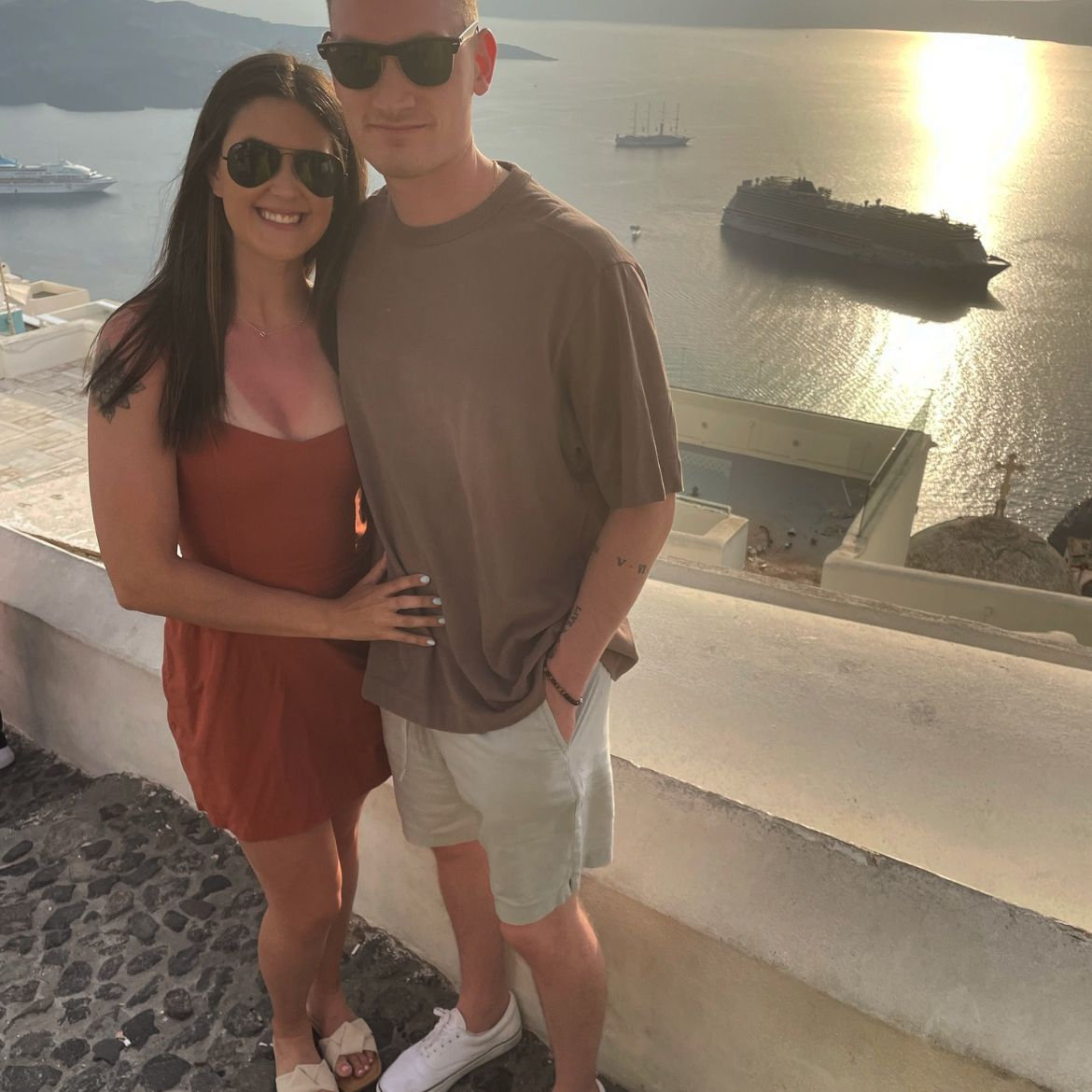 our first big trip together to Greece to celebrate Alicia getting her Master's