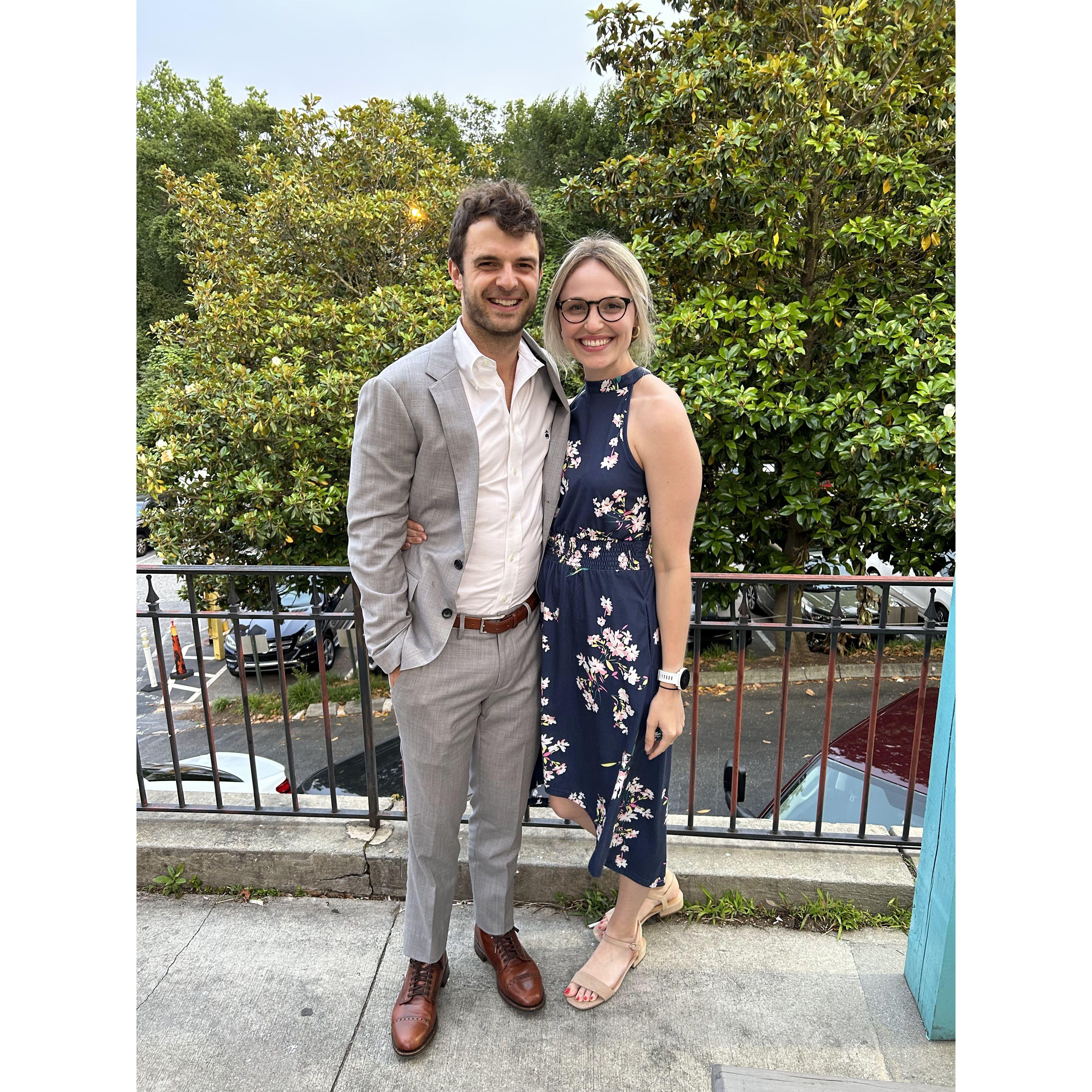 Hagood's birthday dinner this year and little did Hayley know in a week we'd be engaged!