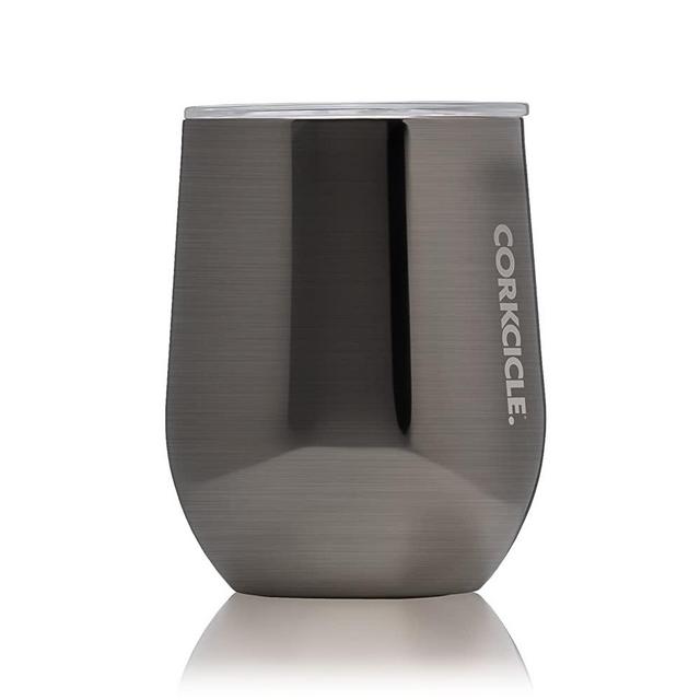 Corkcicle 12 oz Triple-Insulated Stemless Glass (Perfect for Wine) - Gunmetal