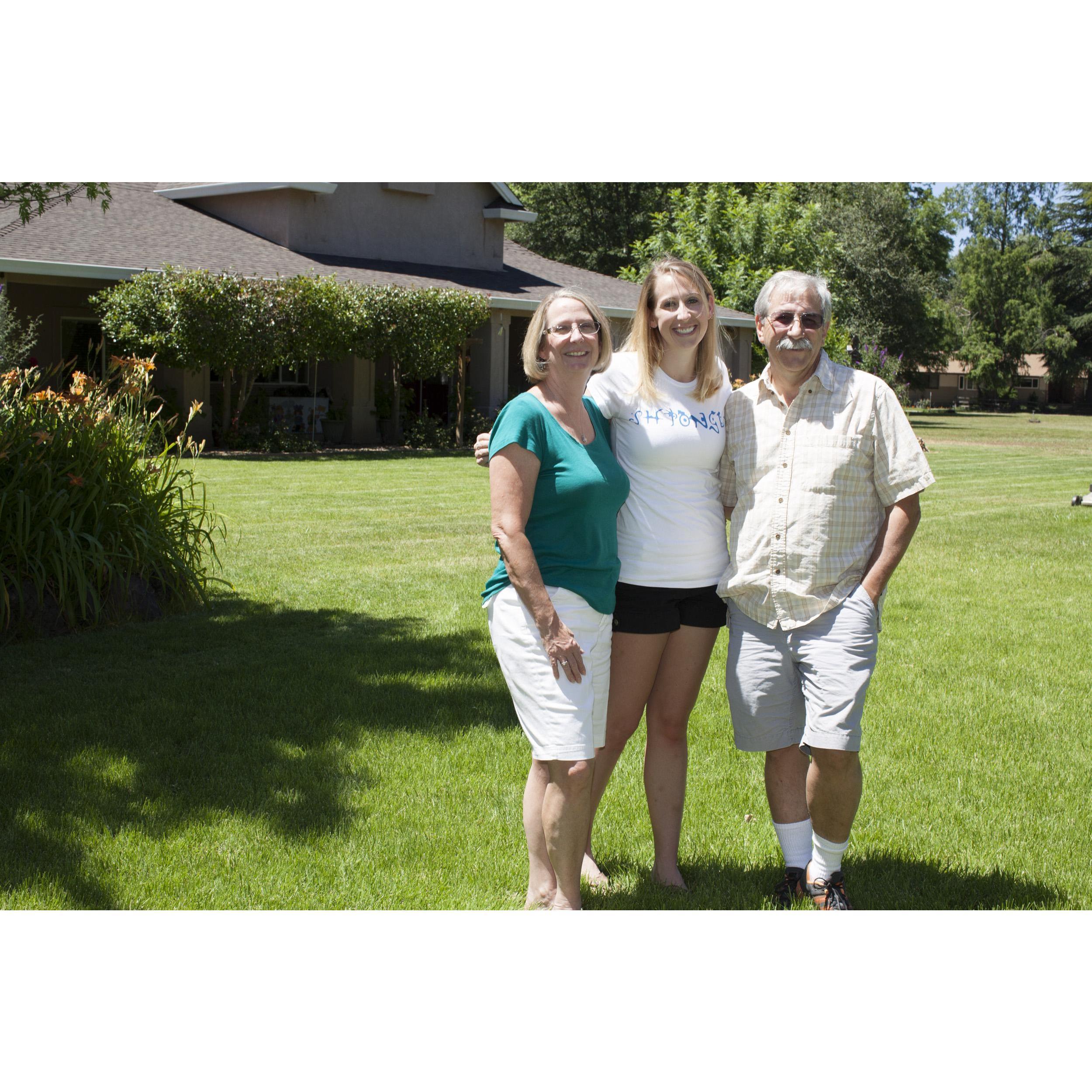 Caryn and her lovely parents.