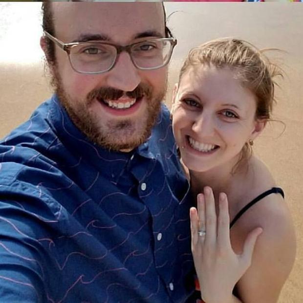 Right after he popped the big question - Maui 2017
