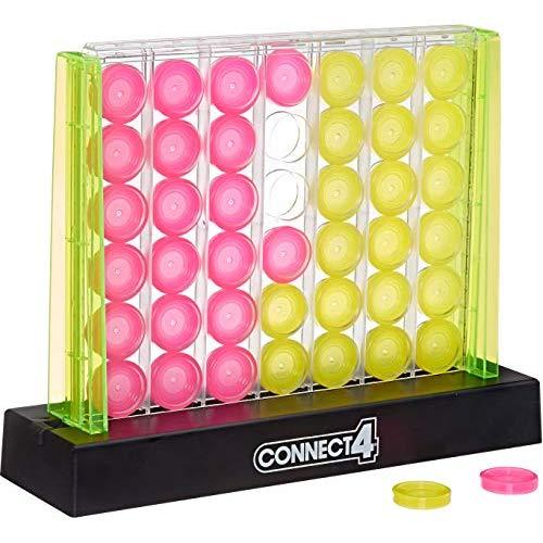 Hasbro Gaming Connect 4 Neon Pop Board Game Strategy Game for Kids Ages 6 & Up for 2 Players