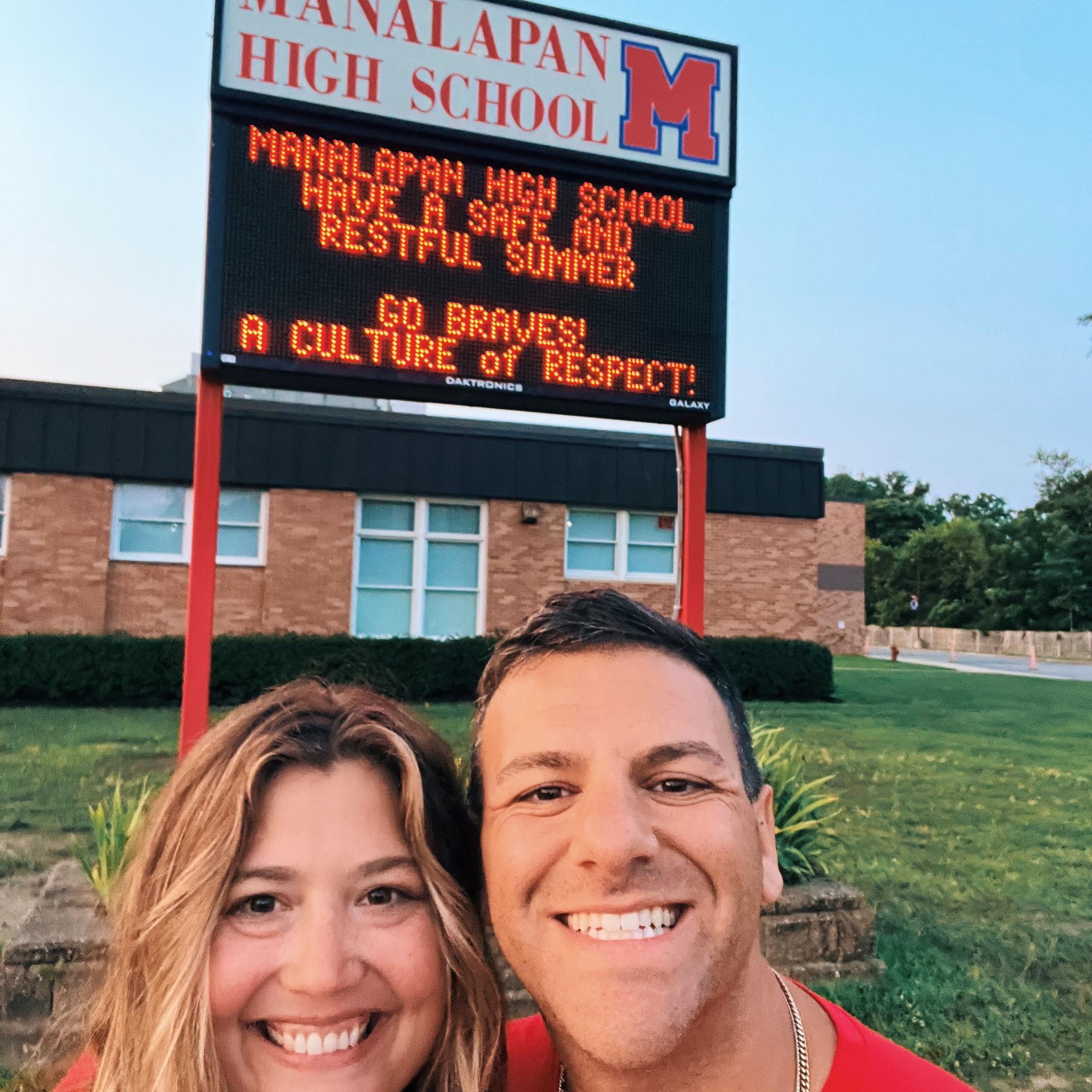 Visit back to the old MHS after Marley's grad party!