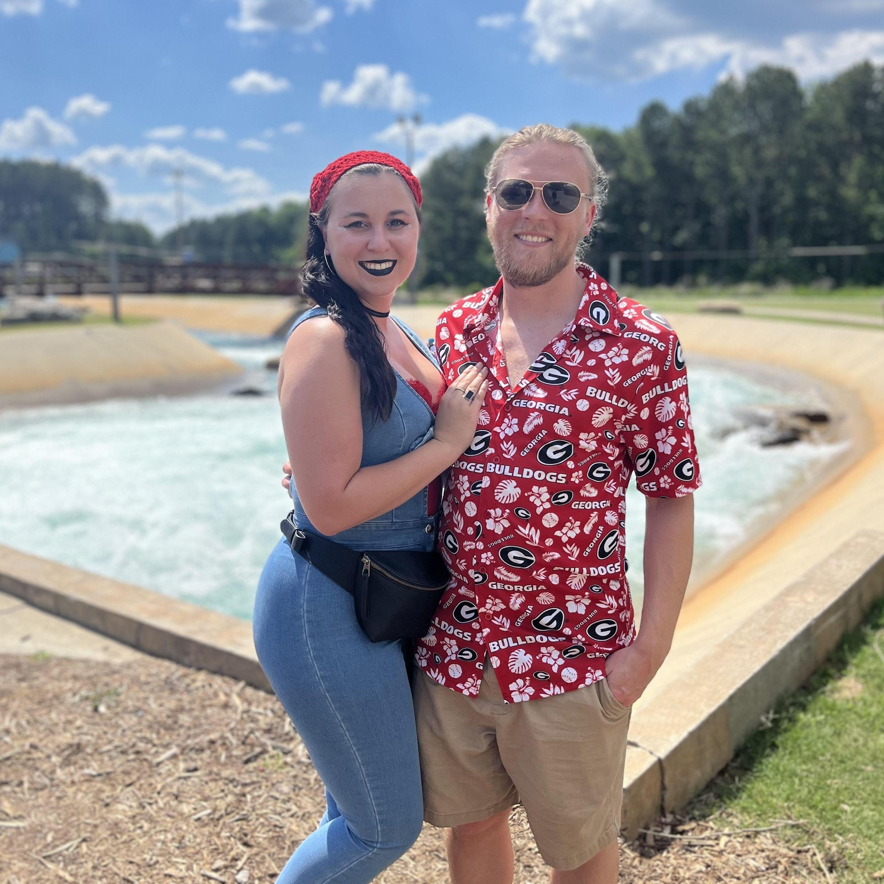 5.29.22 Libby & Drew visit the Whitewater Center in Charlotte with Libby's parents