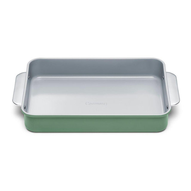 Caraway Non-Stick Ceramic Rectangle Pan w/ Handles, Sage
