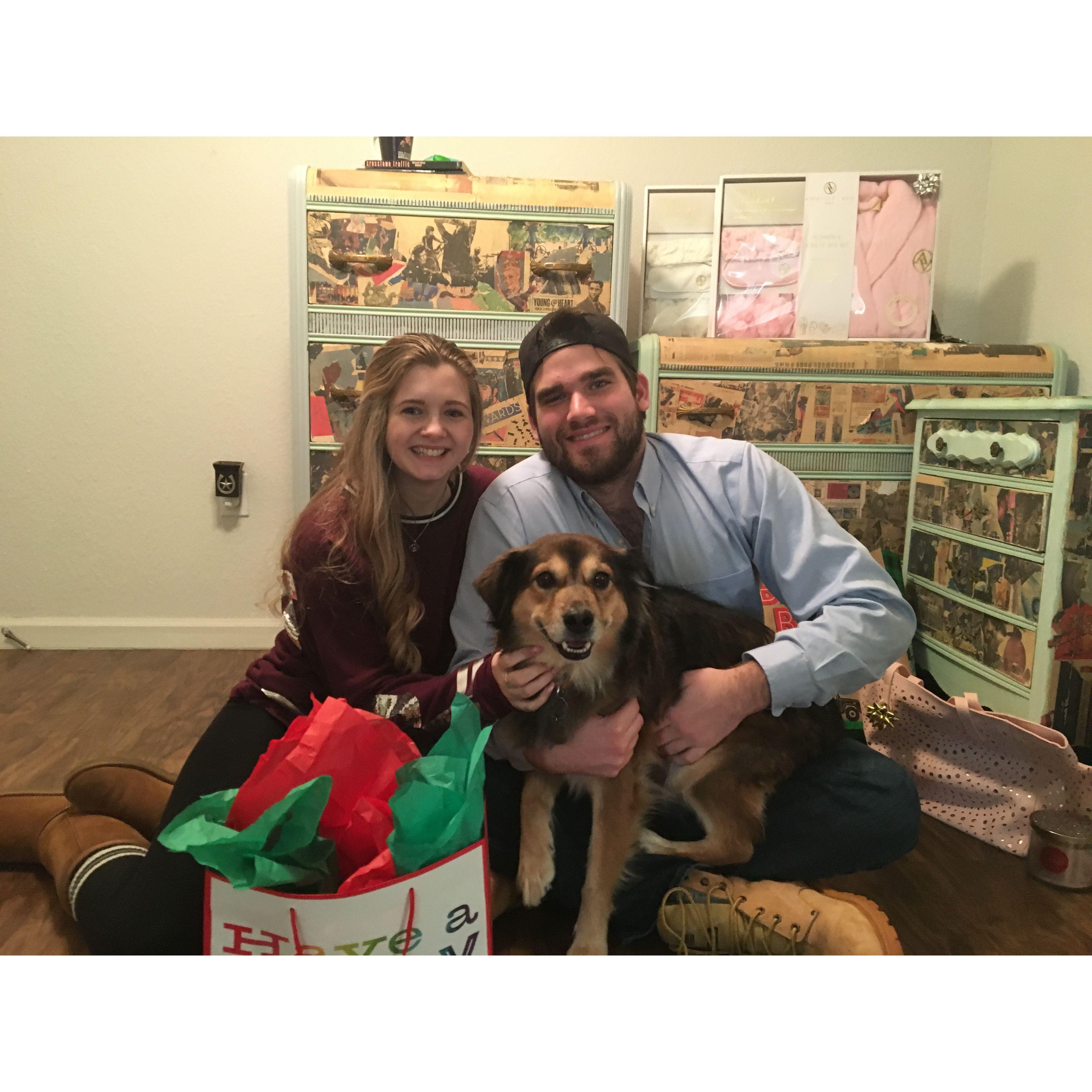 Our first Christmas with our first fur-baby, Millie