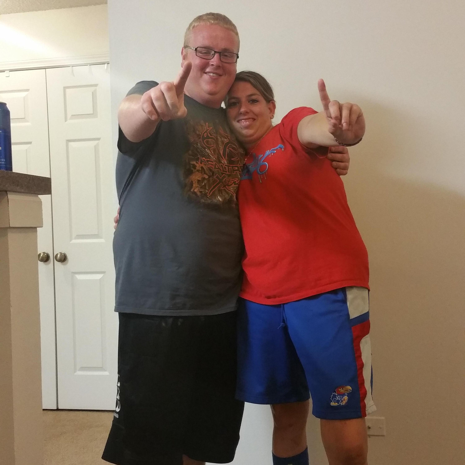 Beer pong champs of the night