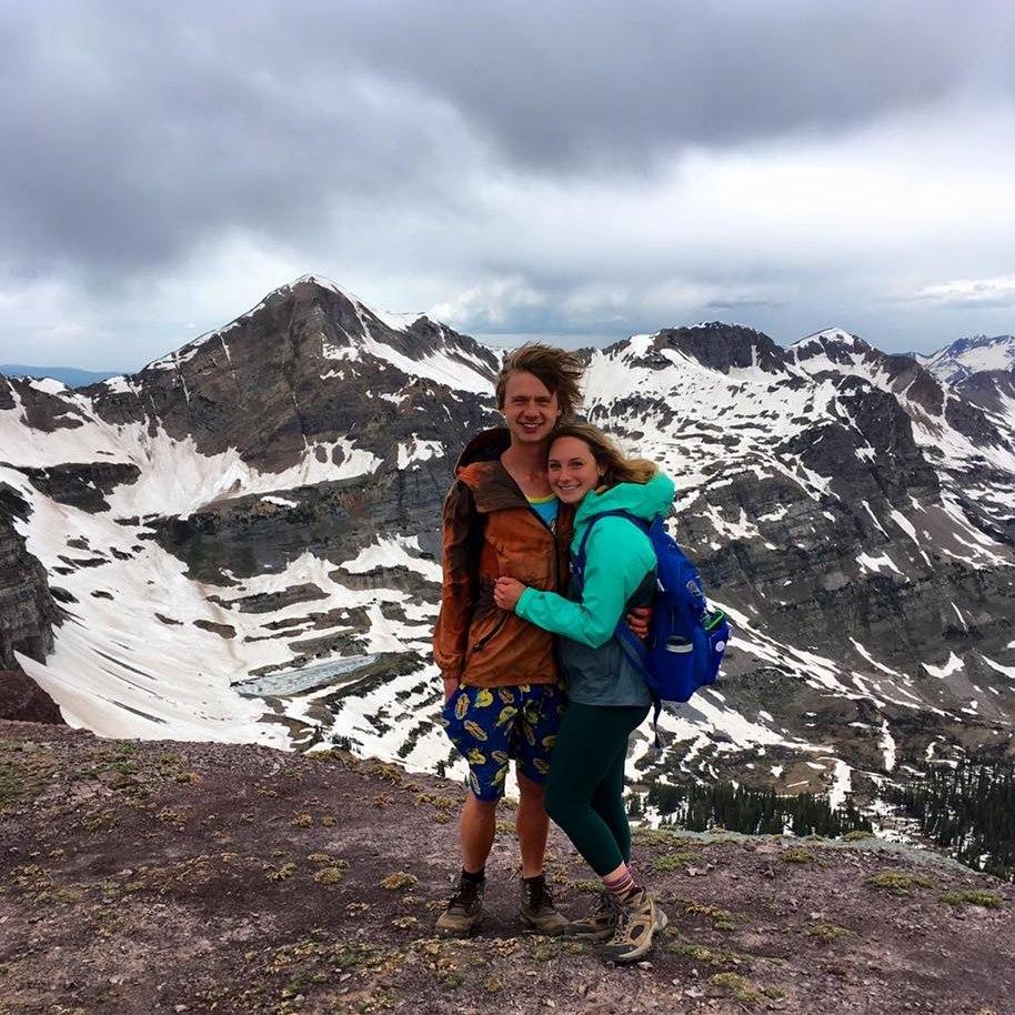 Summiting Scarp Ridge near Crested Butte, CO