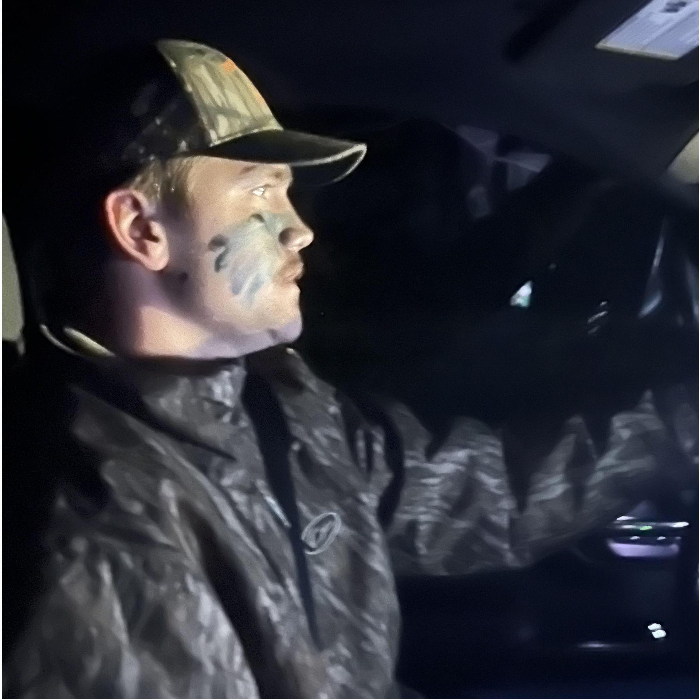 Our first deer hunt together! We went to the former dean of Warnell's property to hunt- Dale Green. We saw about 6 does 30 minutes after we came into the stand, we were unprepared so we just watched.