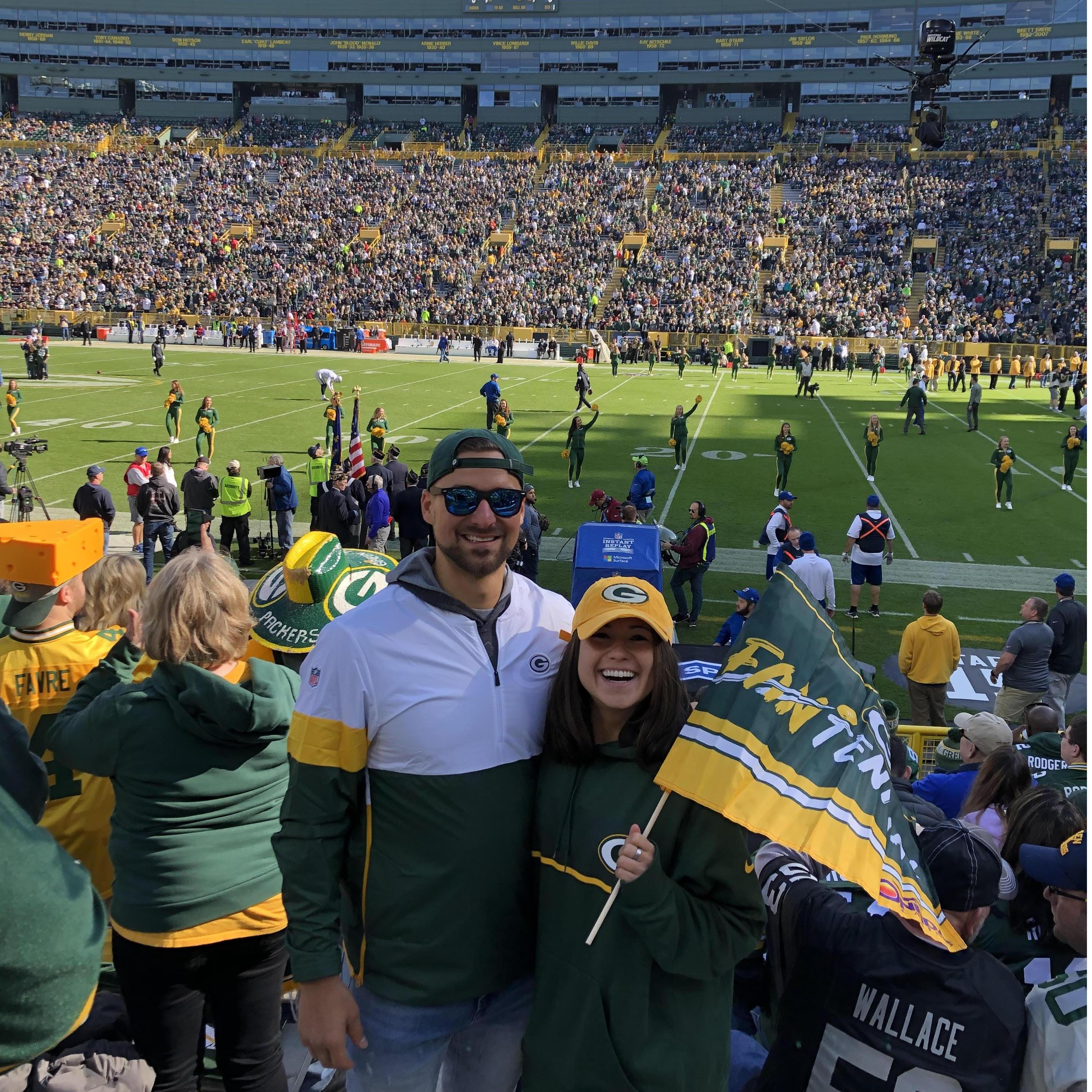 Nico became an instant Packer fan!