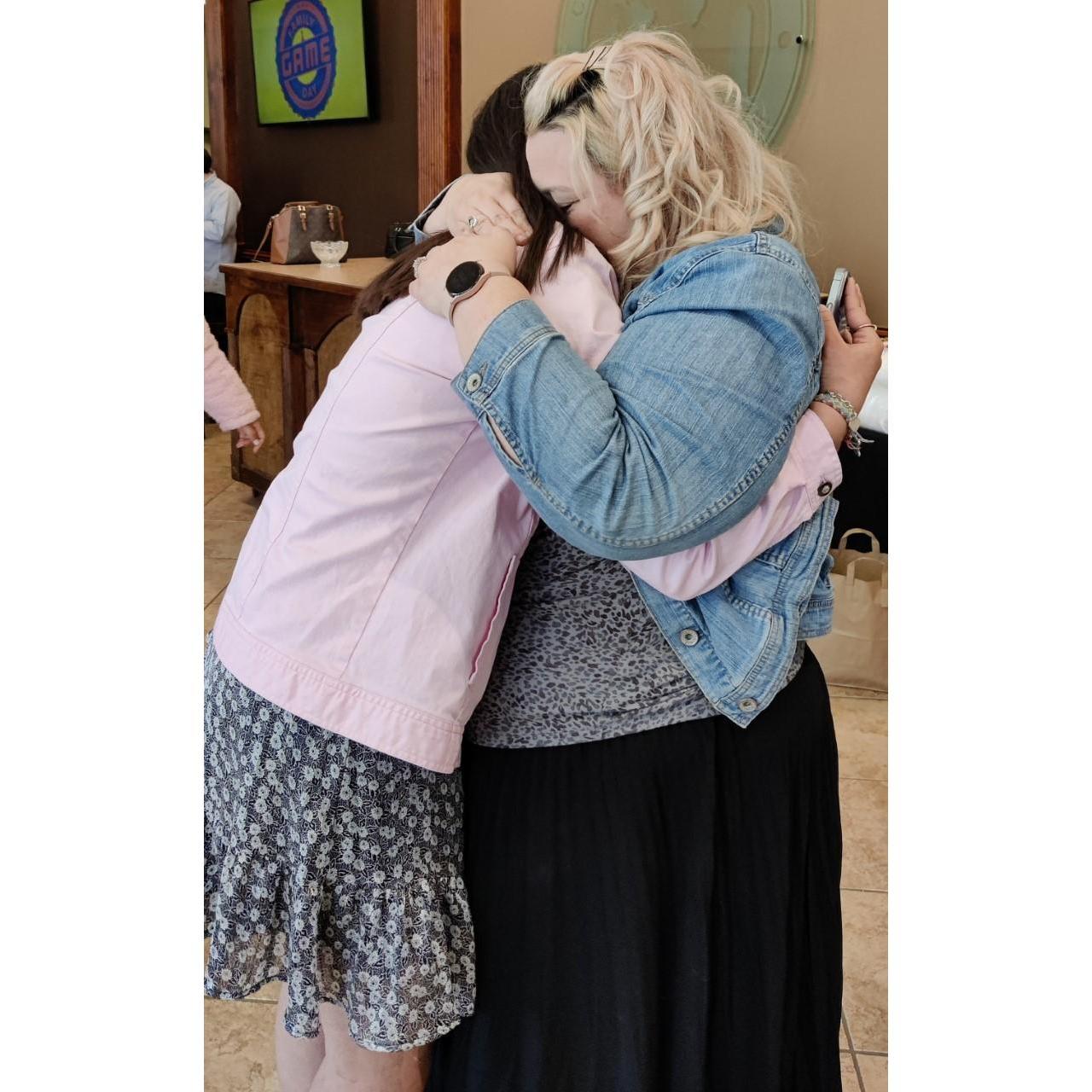 This was such a precious moment. We have both waited for this moment for a very long time for I have been a single Mom to Paris for 18 years. "I told you God was going to take care of us baby."