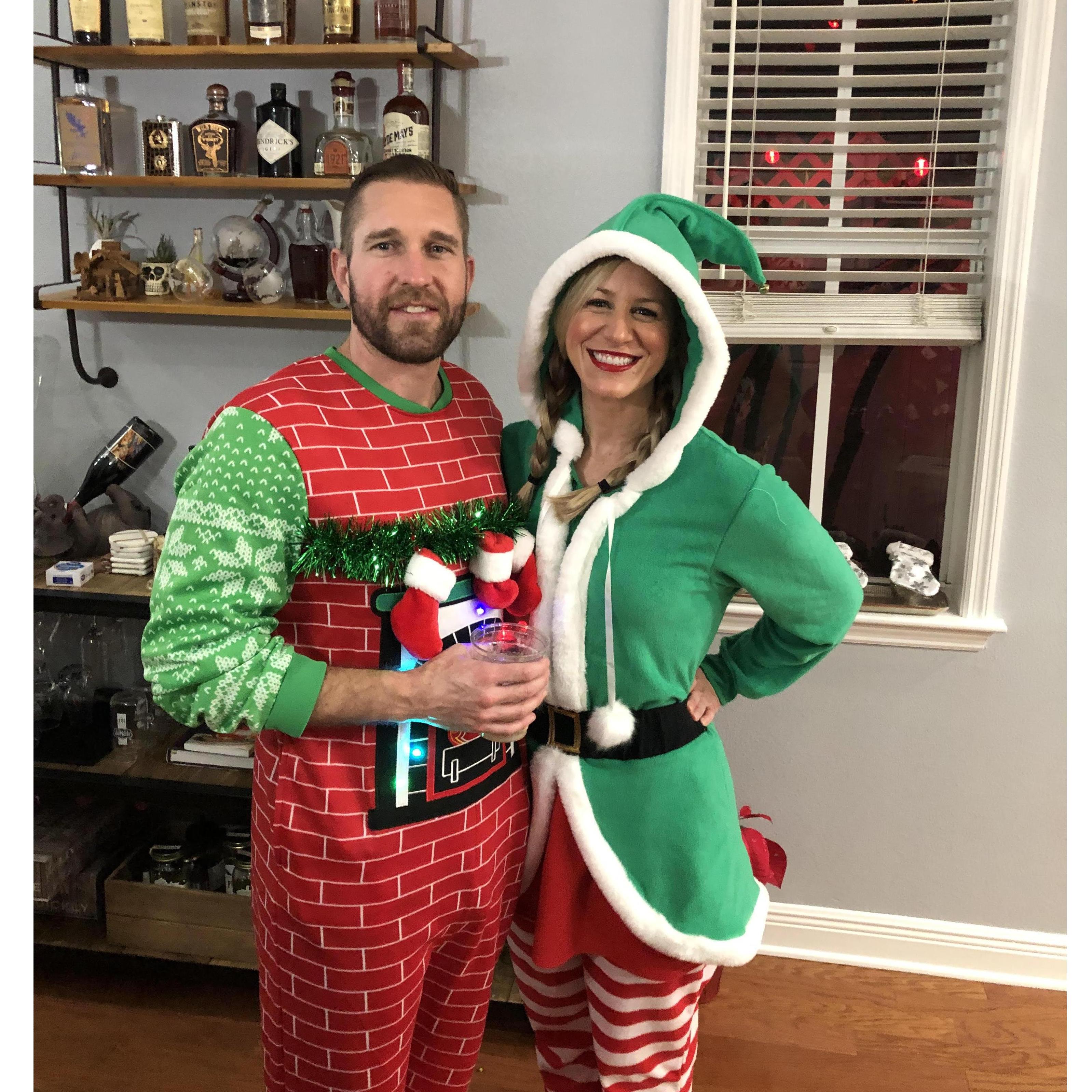 Xmas pajama party.