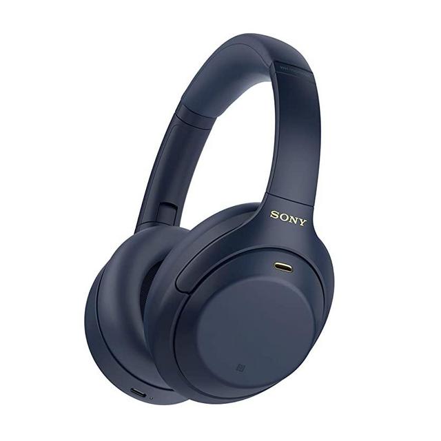 Sony WH-1000XM4 Wireless Industry Leading Noise Canceling Overhead Headphones with Mic for Phone-Call and Alexa Voice Control, Blue