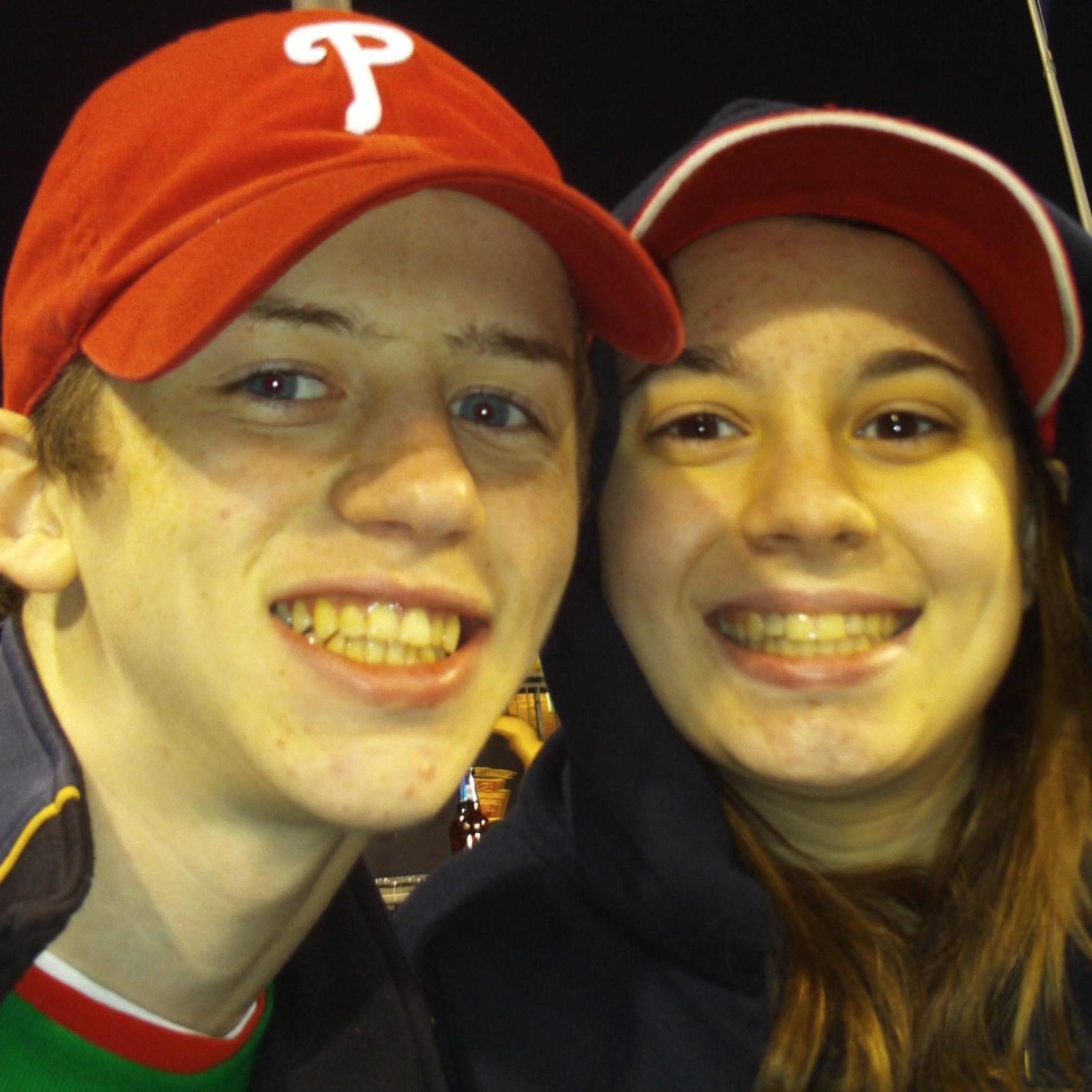 Our first (of many!) Phillies games together, May of 2008