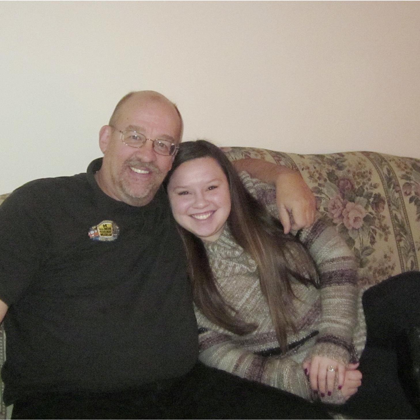 Uncle Ray and Jenny get a spare moment to snap a sweet photo during Christmas at Grandma and Grandpa's.