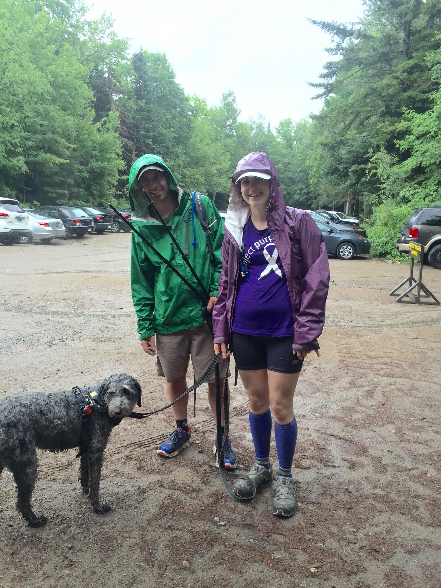Still smiling after a 16 mile day hike up and down Mt. Marcy with the last 2 miles in pea size hail.