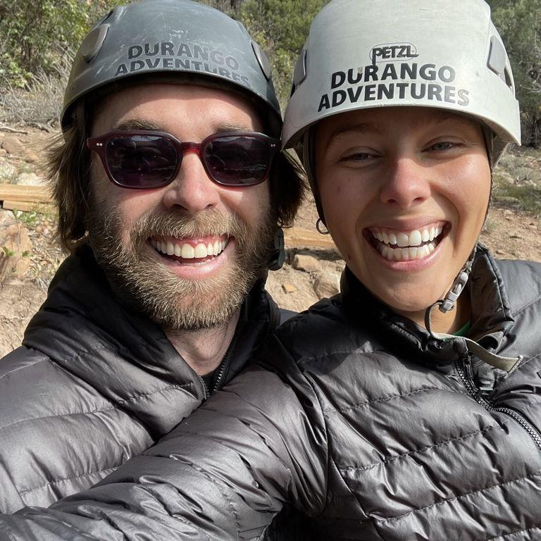 Zip-lining in Durango, CO