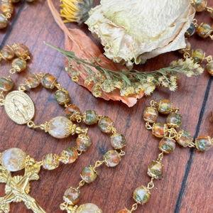 Handmade Rosary from Our Wedding Flowers