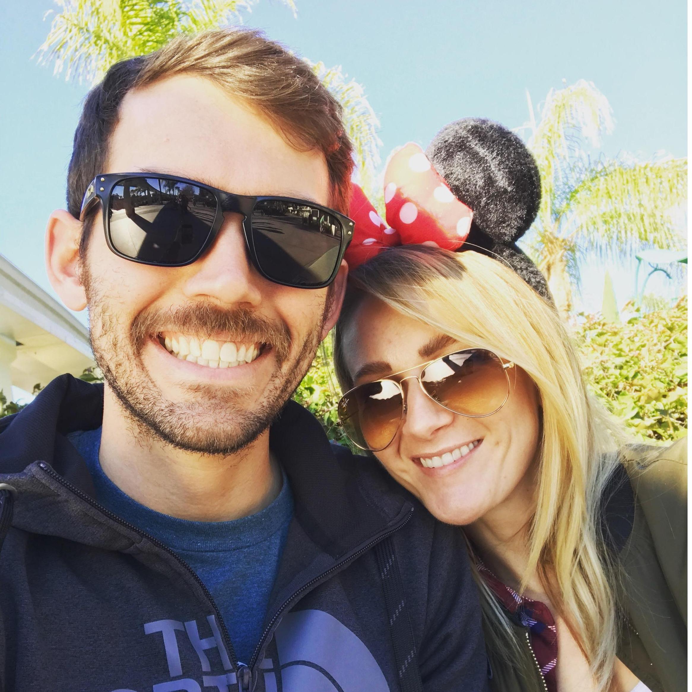 Our first and only time at Disneyland together.