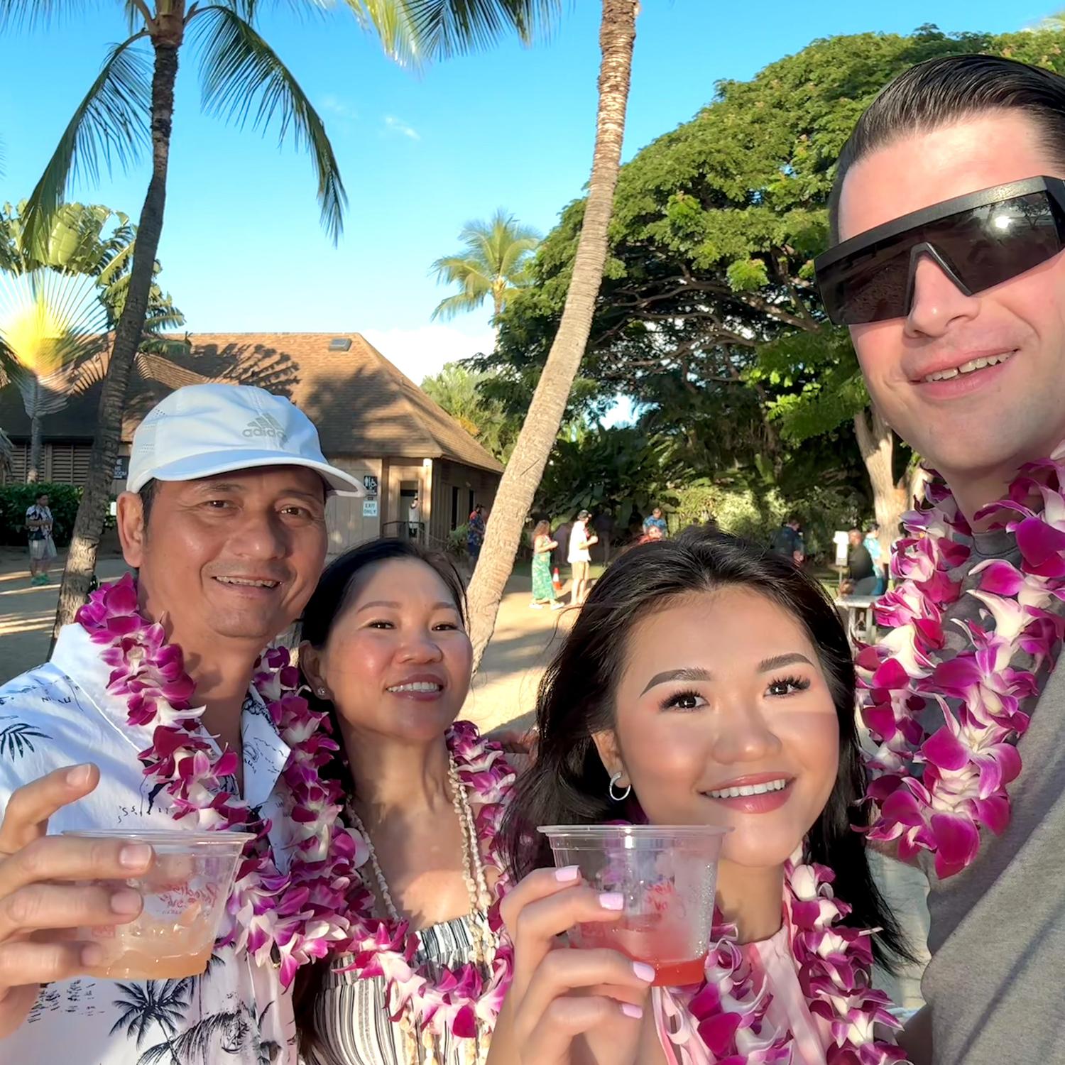 10/21/23-Luau in Hawaii with Natalie’s parents