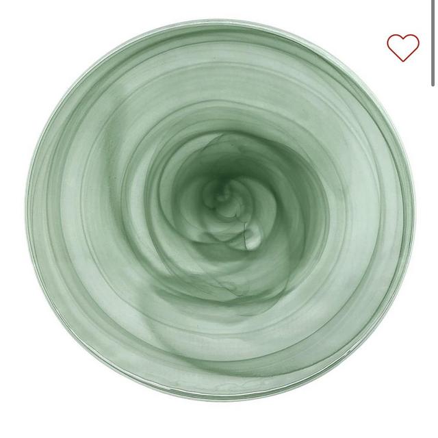 Alabaster Glass Charger Plates - Set of 4