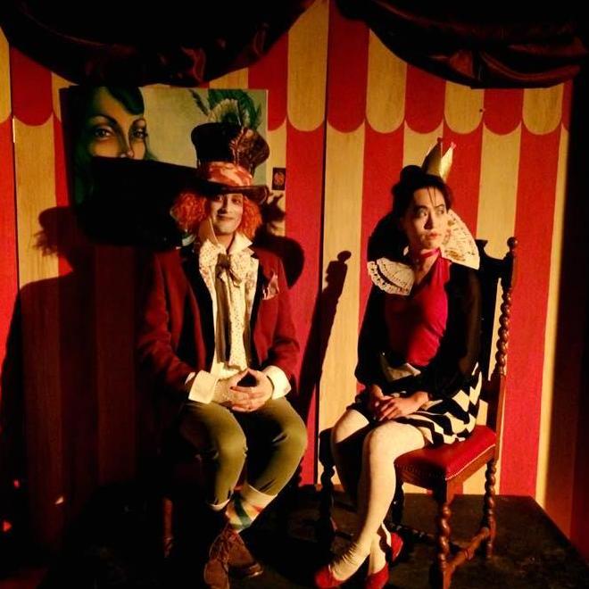 Getting mistaken for paid set actors the Halloween we dressed up as the Mad Hatter & Queen of Hearts