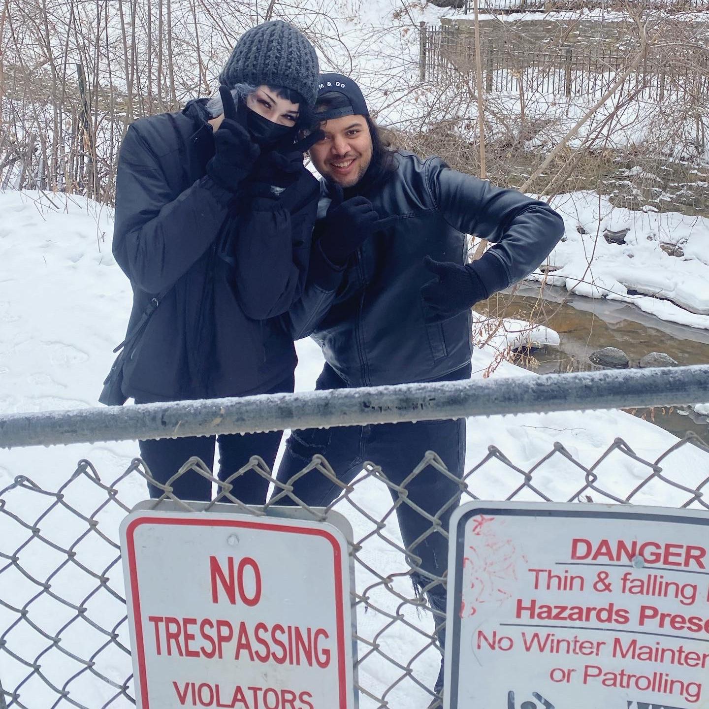Before climbing the frozen Minnehaha Falls. 02/2022