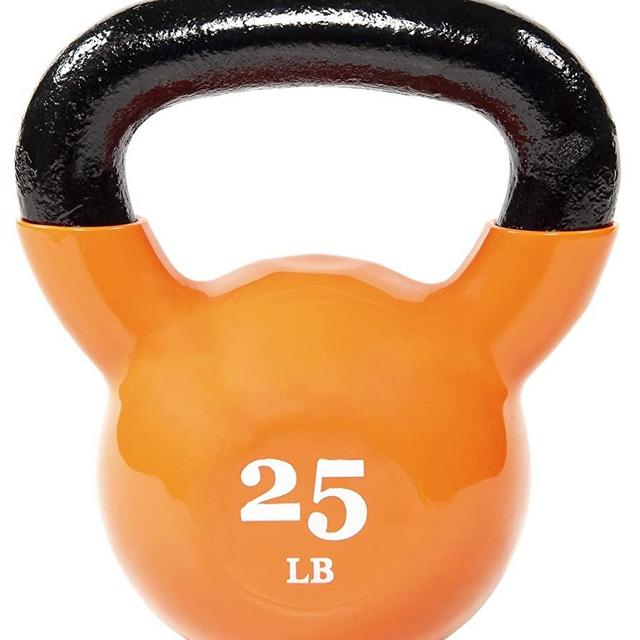 Everyday Essentials All-Purpose Color Vinyl Coated Kettlebell