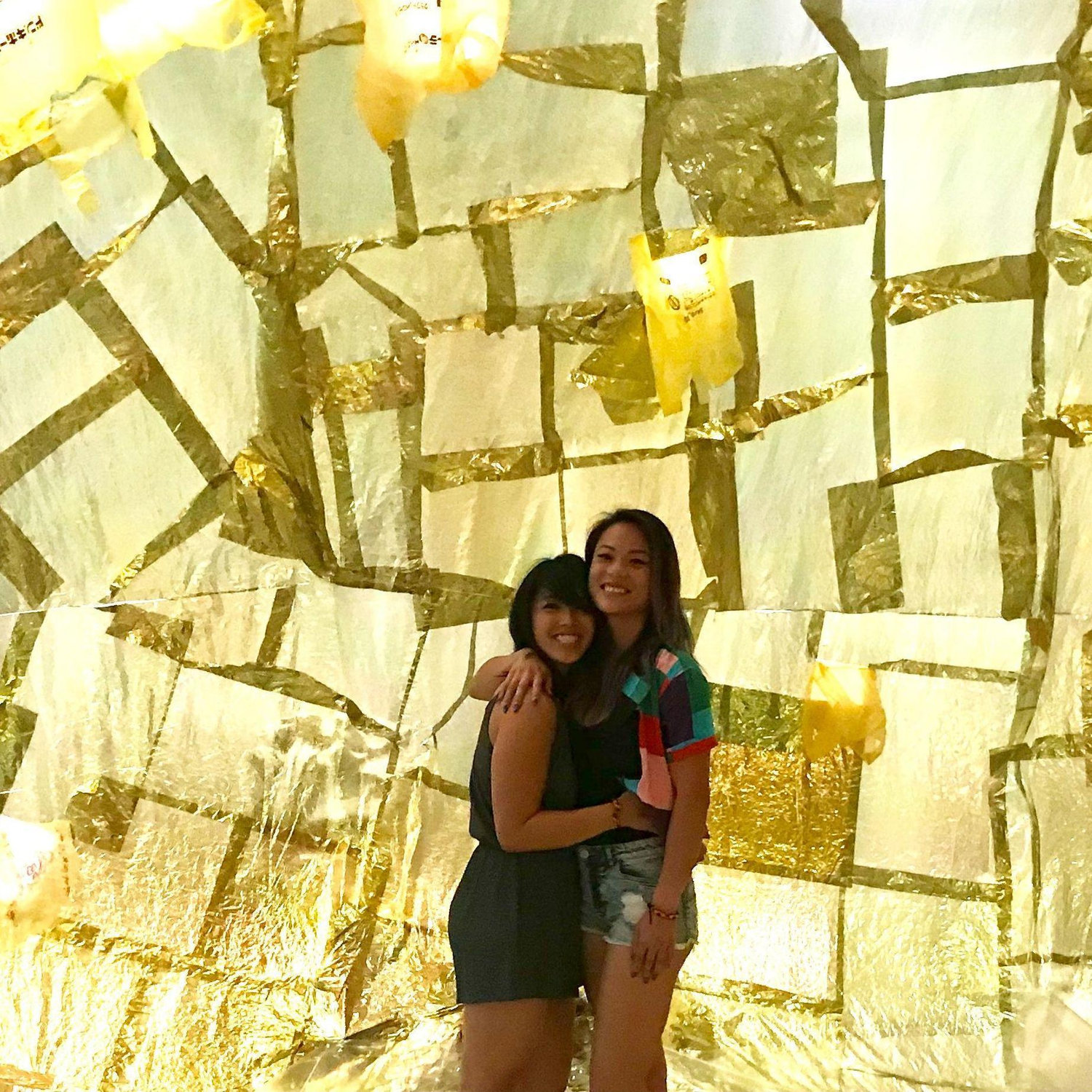 C flew in from London during spring break and J planned this wonderful date at this interactive exhibit