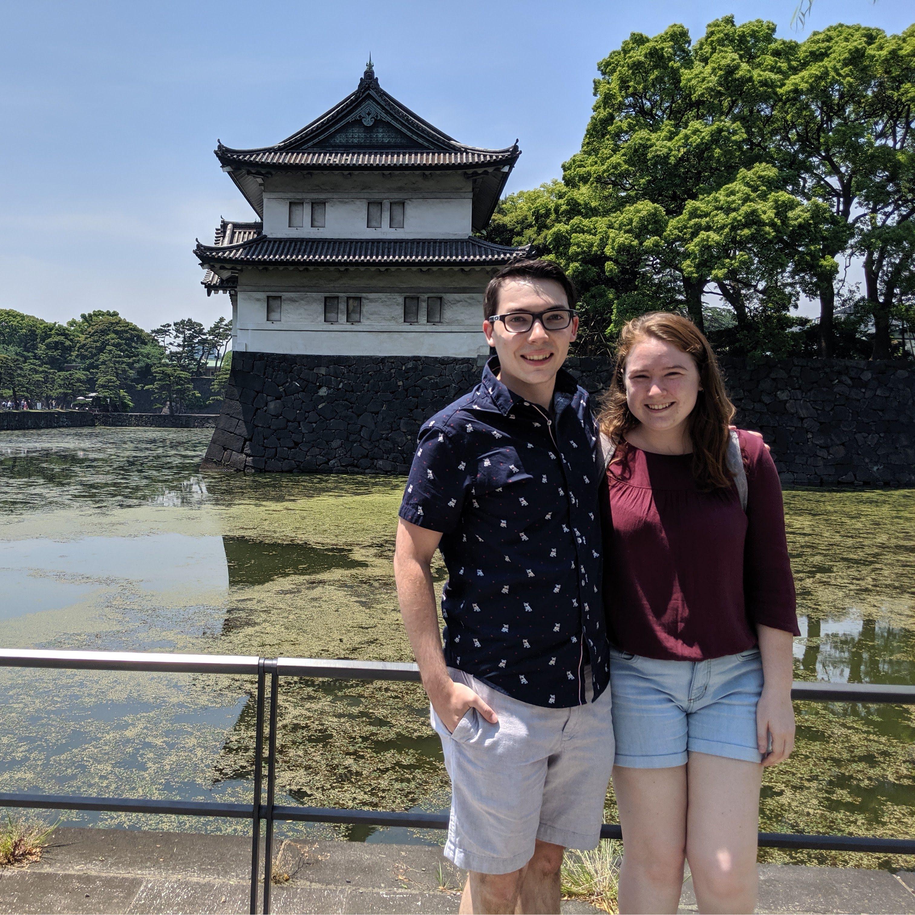 At 21, celebrating Emily's graduation with a trip to Japan!