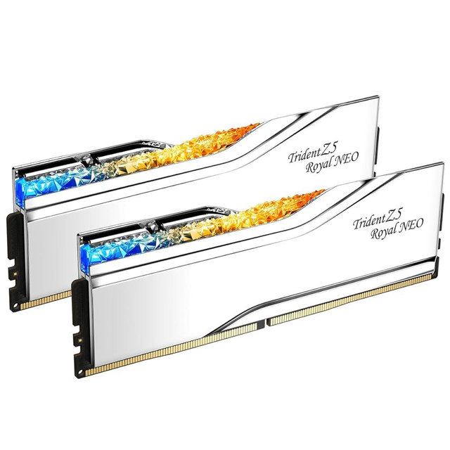 G.SKILL Trident Z5 Royal Neo Series DDR5 RAM (AMD Expo) 64GB (2x32GB) 6000MT/s CL30-36-36-96 1.40V Desktop Computer Memory U-DIMM - Silver (F5-6000J3036G32GX2-TR5NS)