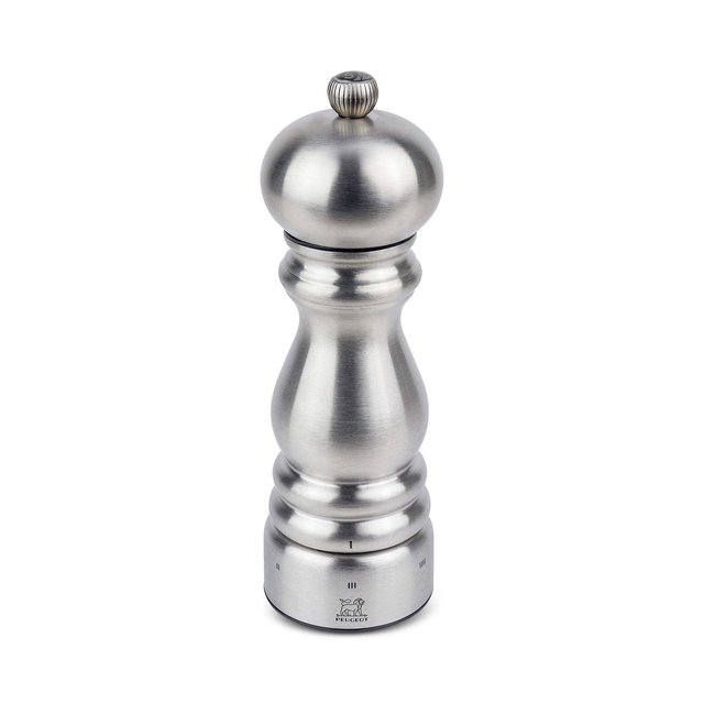 Peugeot Paris u'Select Zirlion Salt Mill, Stainless Steel, 7"