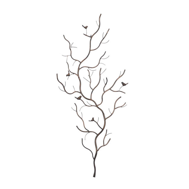 25" x 58" Farmhouse Metal Wall Decor Dark Brown - Olivia & May