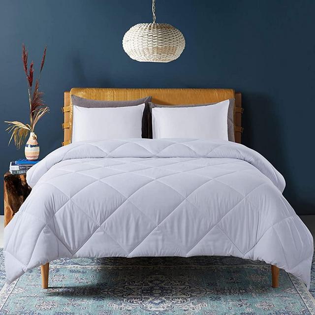 Cosybay Down Alternative Comforter White - Corner Duvet Tabs- Double Sided & Lighweight -All Season Duvet Insert-Stand Alone Comforter – Full Size（82×86 Inch）