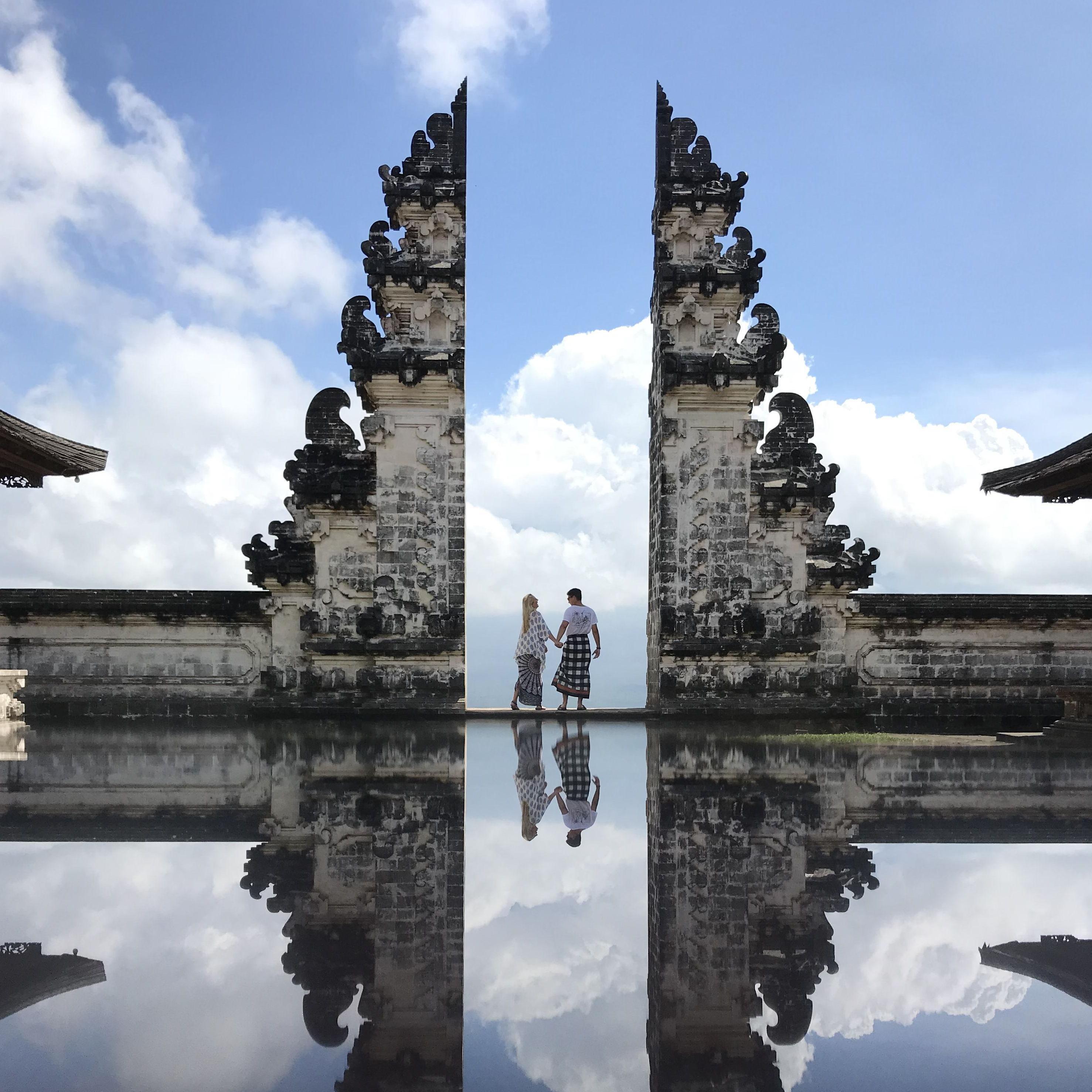 our favorite temple in Bali! Our first time traveling together.