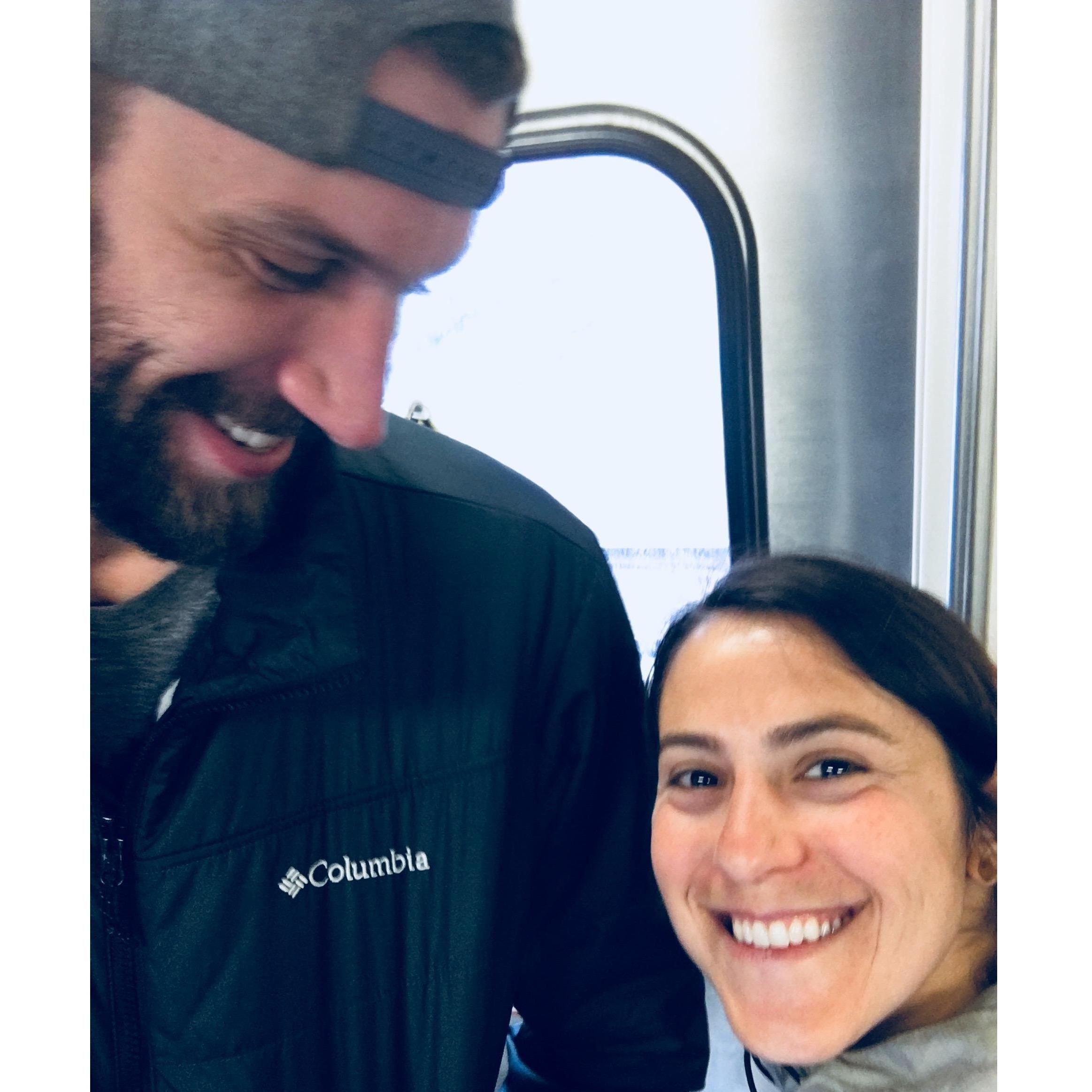 Riding the NYC subway. May 2019