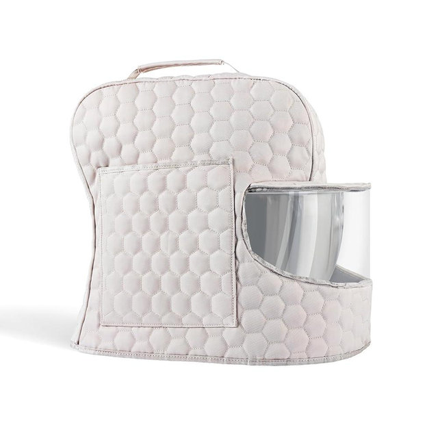 Ottkids Stand Mixer Dust Cover Compatible with KitchenAid Mixer - Stand Mixer Cover Fits for 4.5/5 Quart, Storage Bag with 2 Pocket for Accessories and Attachments（Khaki, For 4.5- 5QT）