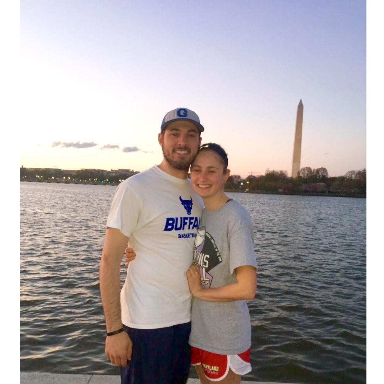 Babies! Our first summer in the District -- playing softball on the National Mall!