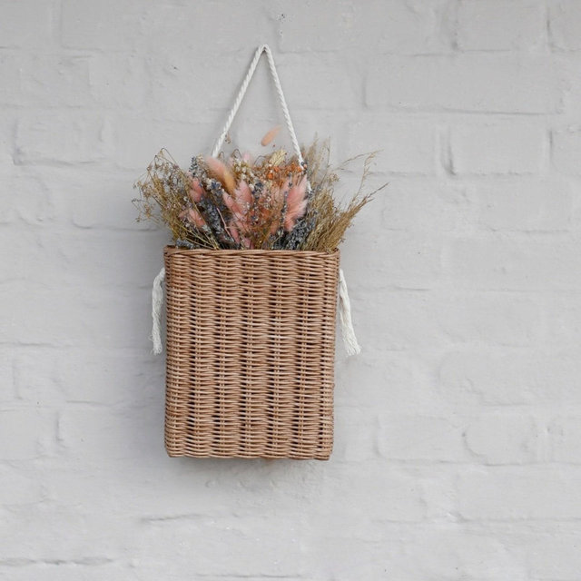 Door basket, Flower basket, Front door basket, Door decor, Wicker door basket, Flower door basket