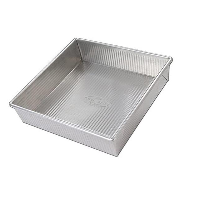 USA Pan Bare Aluminum Square Cake Pan